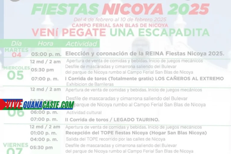 Fiestas de Nicoya 2025 en el Campo Ferial San Blas