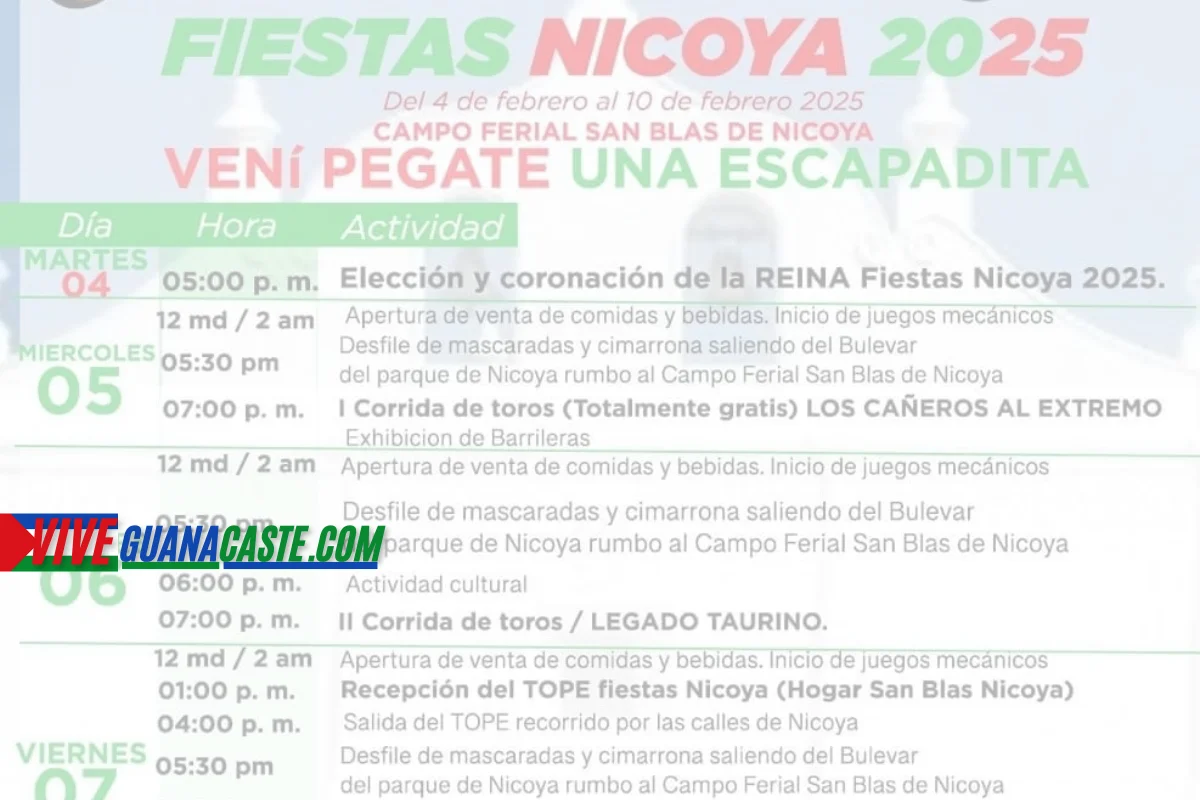 Fiestas de Nicoya 2025 en el Campo Ferial San Blas